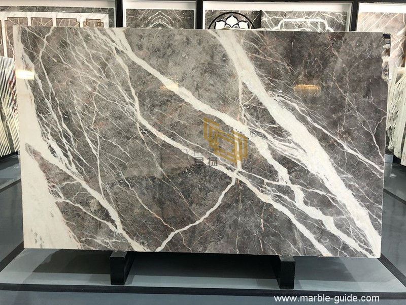 Castle Gray Marble Slab for Wall 02