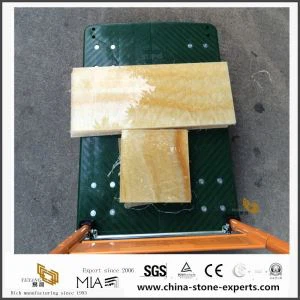 Ransparan siwo myèl Pyè dyaman Feuilleté wòch ak vè pou sal de ben