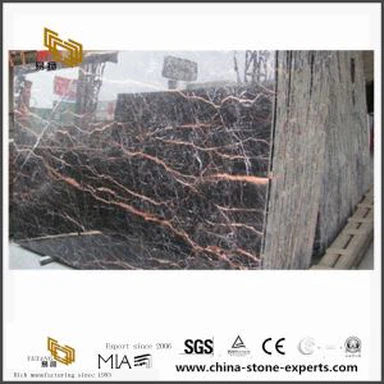 Woukou wouj ak nwa Marble Pou twalet kwafeuz Ak mi Decor