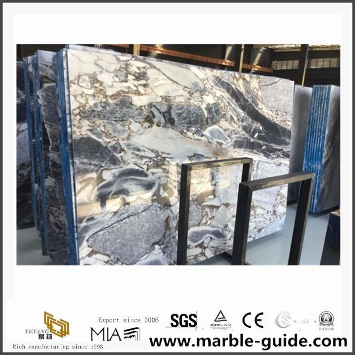 2017 NEW Marble Silver Blue Marble Natural Luxury Slabs For Floor Tiles