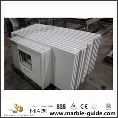 Lachin Atifisyèl Blan Quartz Kontwa Pri Pou Bath, Chanm Hotel