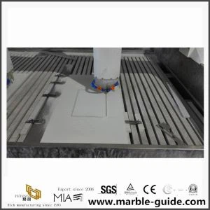 Pi bon konsèy nan twalet Blan Quartz Natirèl Man te fè Stone