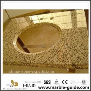 Chrysanthemom Jòn Granite Vanite Tops pou twalèt