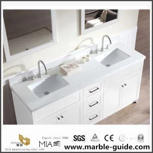 Prefabrike 36 pous White Kwart Vanity Tops