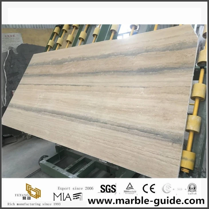 Honed Silver Travertine Slabs
