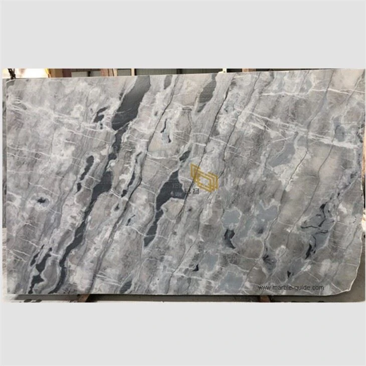 Arctic Ocean Gray Marble Countertops Kitchen