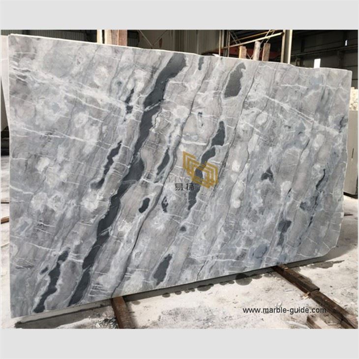 Arctic Ocean Gray Marble Countertops Kitchen
