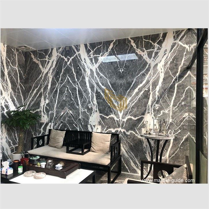 Castle Grey Marble mozayik pou miray Cladding