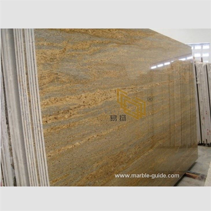 Kashmir Gold Granite Slab Kitchen Countertop