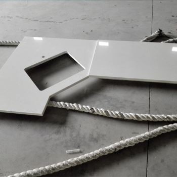 Solid andigman Blan Quartz Countertops Supplier Faktori