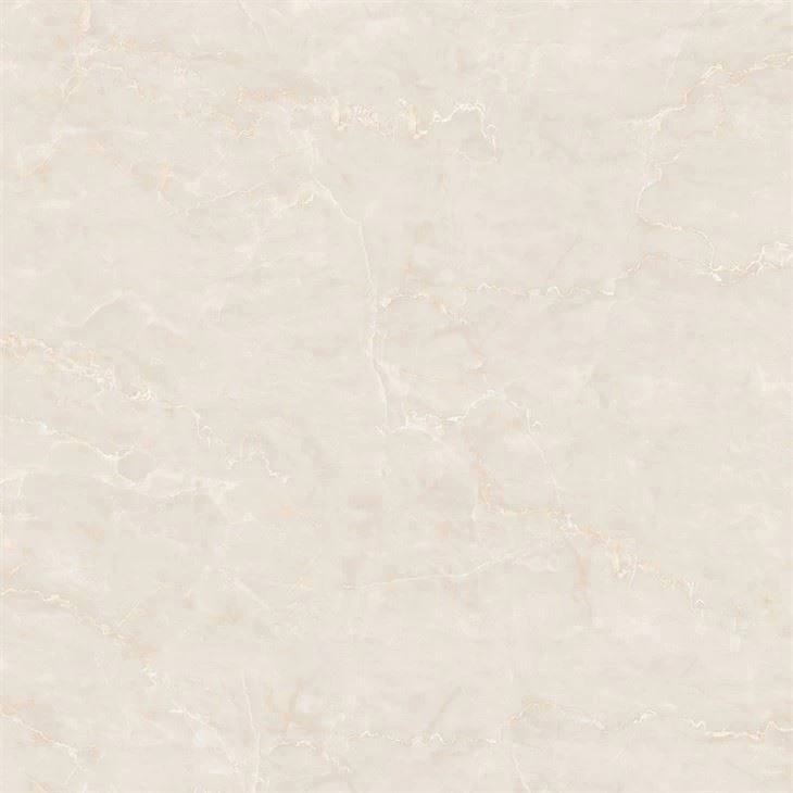 Beige Marble Effect Sintered Stone Tiles For Interior Flooring