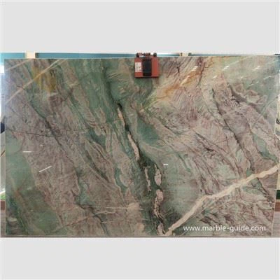 Bèl Green Luxury Stone Slab pou dekorasyon mi