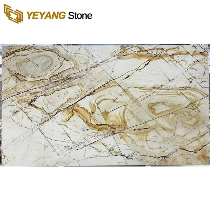 Roman white quartz luxury stone slab 3360x1950x30mm